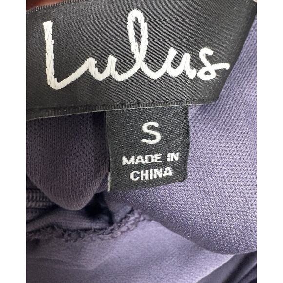 Lulus Strappy Back Fit and flare Mini Dress Size S Purple Style 43331 - Picture 3 of 3